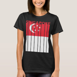 Singapore Vintage Singaporean Flag Vacation T-Shirt
