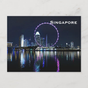 Singapore Vintage Tourism Travel Add Postcard