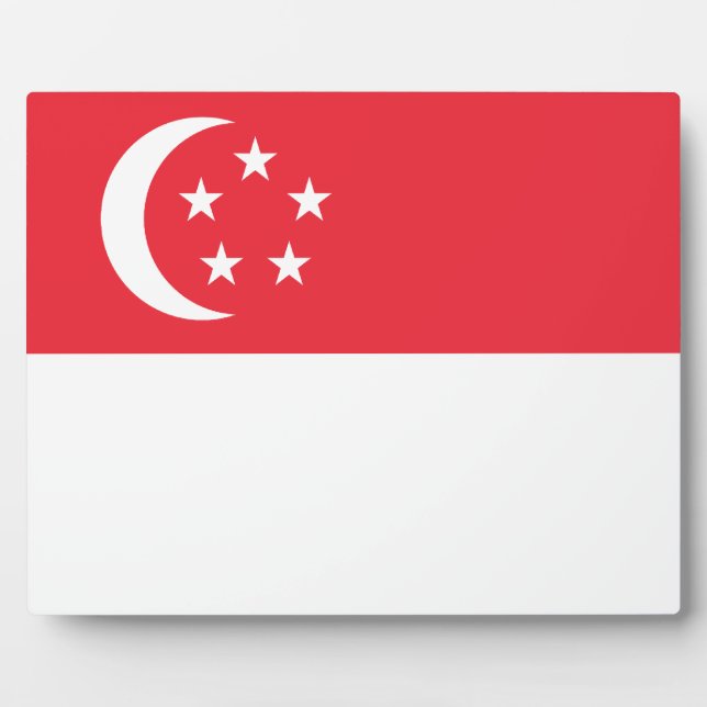 Singaporean Flag Plaque (Front)
