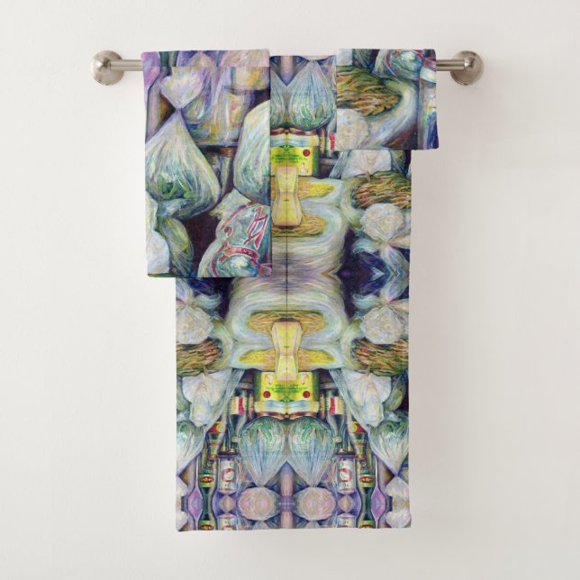 Singapore's Sundried Flavours Bath Towel Set (Insitu)