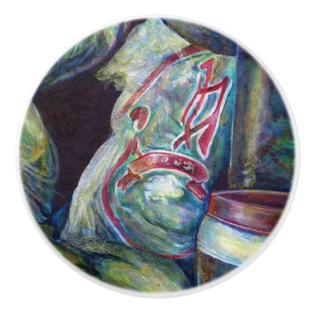 Singapore's Sundried Flavours Ceramic Knob (Front)