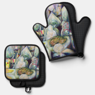 Singapore's Sundried Flavours Oven Mitt & Pot Holder Set