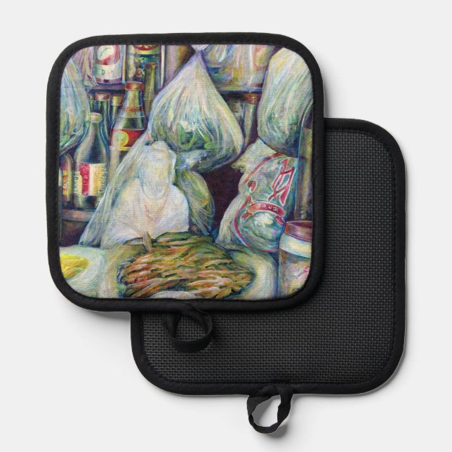 Singapore's Sundried Flavours Pot Holder (Front/Back)