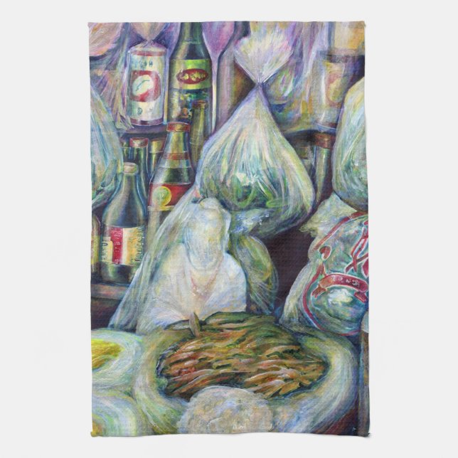 Singapore's Sundried Flavours Tea Towel (Vertical)