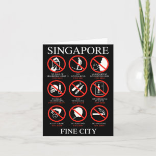 Singare Fine City Funny Rules  Card