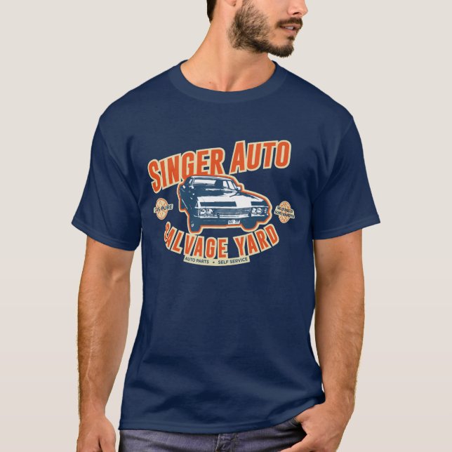 Singer Auto Salvage Yard T-Shirt (Front)