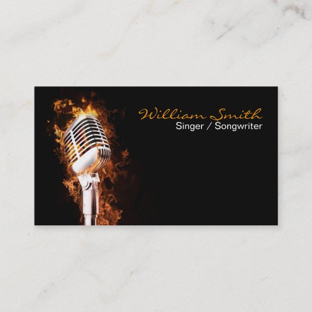 Singer Business card (Front)