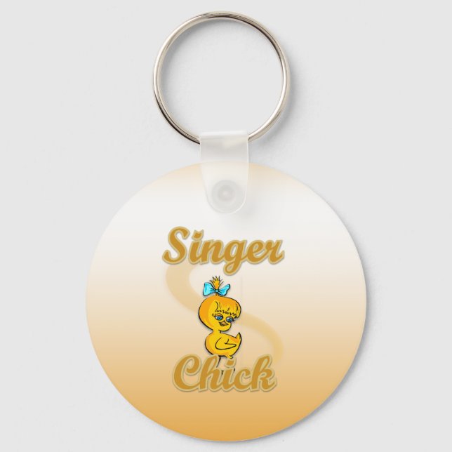 Singer Chick Key Ring (Front)