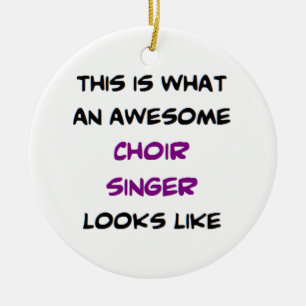 singer choir, awesome ceramic tree decoration