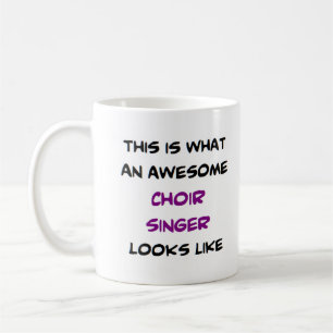 singer choir, awesome coffee mug