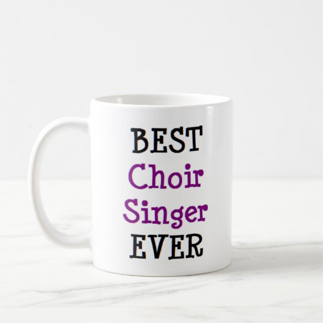 singer choir, best coffee mug (Left)