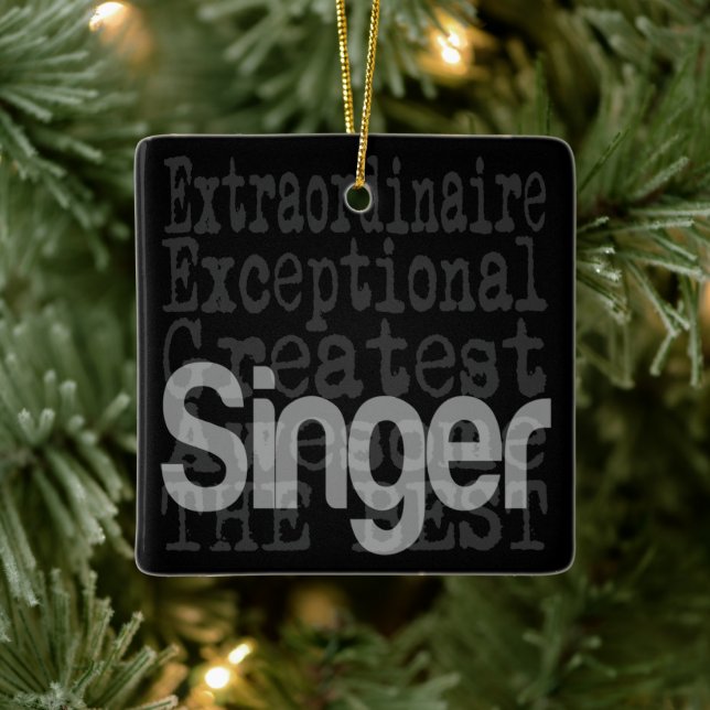 Singer Extraordinaire Ceramic Ornament (Tree)