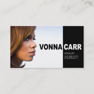 Singer Headshot for Vocalist Musician Business Card