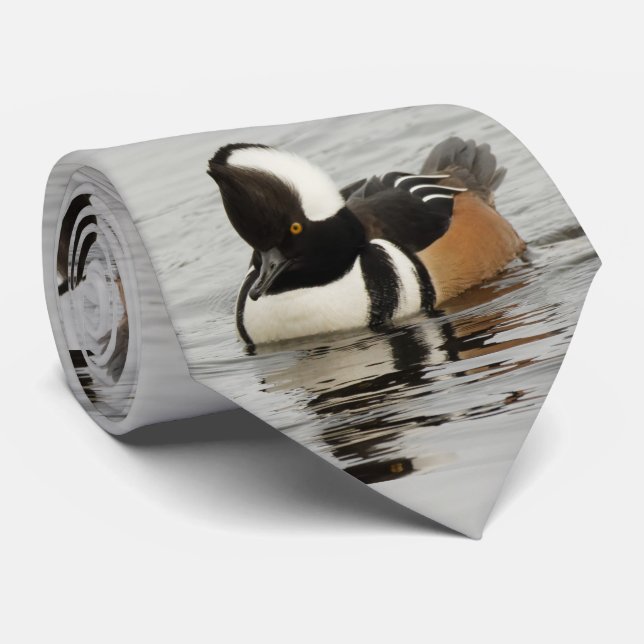 Singer in the Making: Hooded Merganser Tie (Rolled)