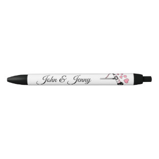 Singer Musician Custom Wedding Favour Gift Black Ink Pen