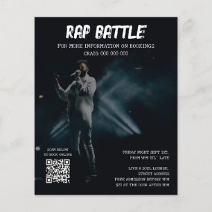 Singer Musician Music Hip Hop Photo Promotional  Flyer