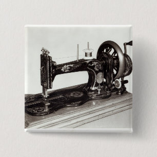 Singer 'New Family' sewing machine, 1865 15 Cm Square Badge