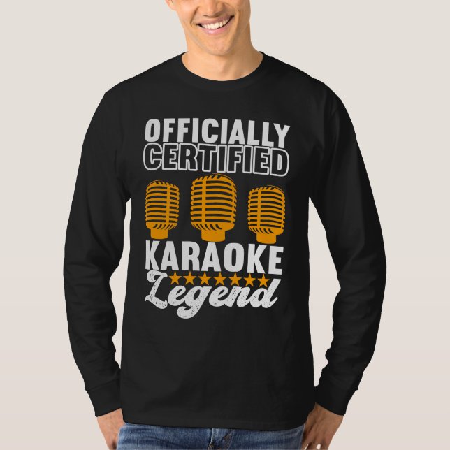 Singer Outfit Karaoke Legend T-Shirt (Front)