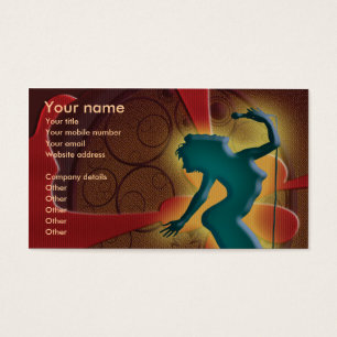 Singer performing nightclub spotlight