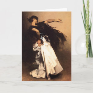 Singer Sargent Spanish Dancer Card