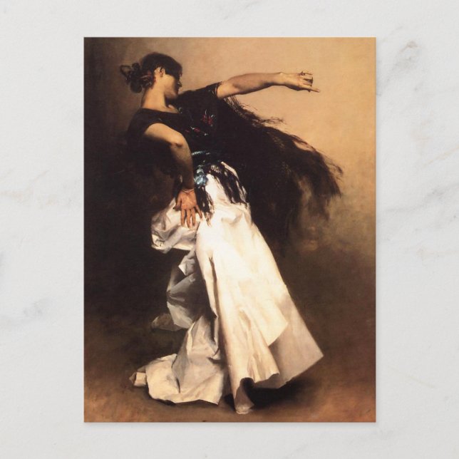 Singer Sargent Spanish Dancer Postcard (Front)