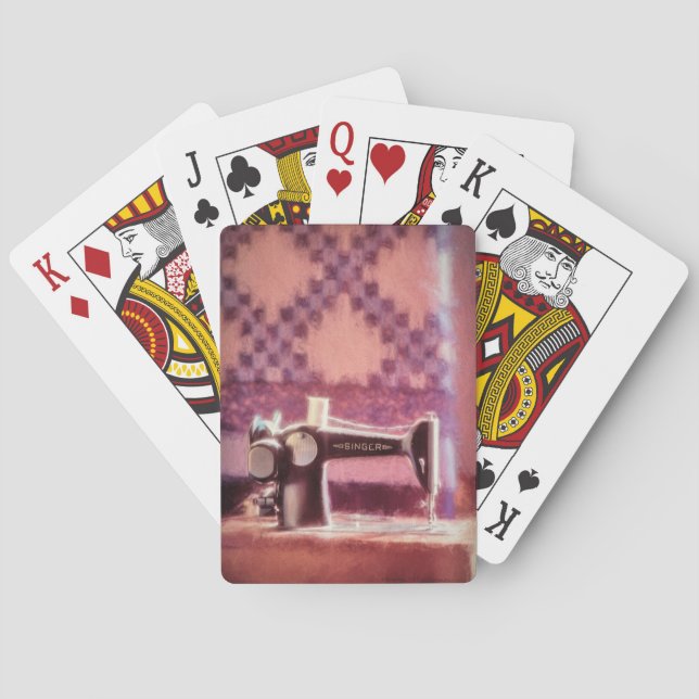 Singer Sewing Machine Bicycle® Poker Playing Cards (Back)