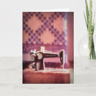 Singer Sewing Machine Greeting Card