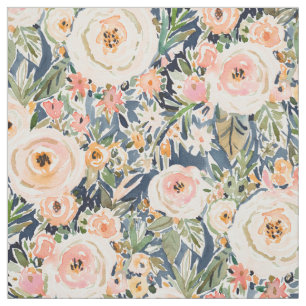 SINGER-SONGWRITER Romantic Dark Floral Fabric
