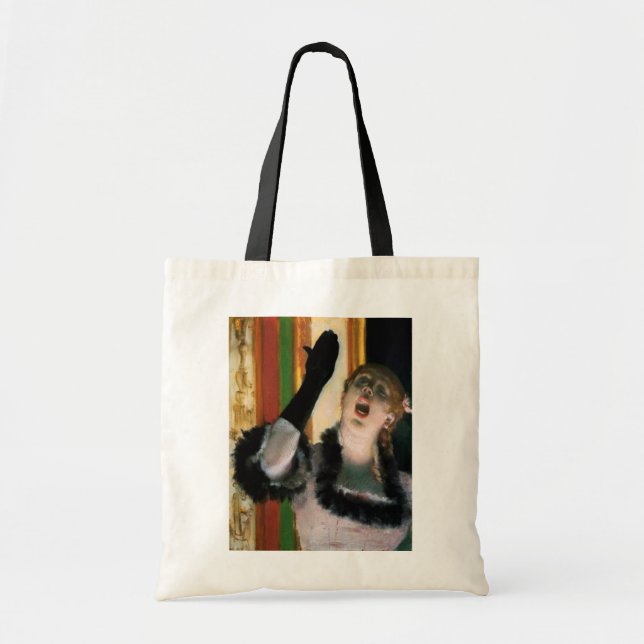 Singer with a Glove, Edgar Degas Tote Bag (Front)