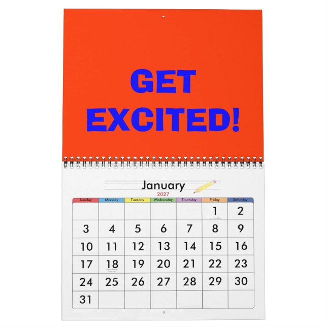 Singerisms Calendar (Jan 2027)