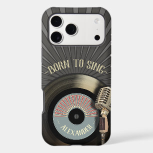Singers Retro Microphone and Vinyl 45
