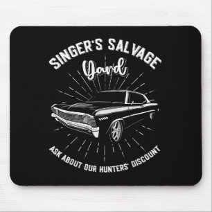 Singers Salvage Yard Hunters Funny Spn Mouse Pad
