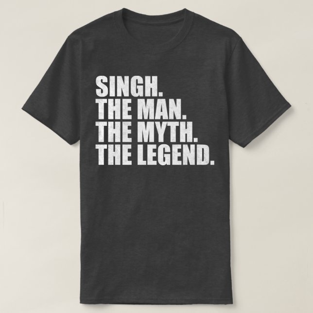 SinghSingh Family name Singh last Name Singh Surna T-Shirt (Design Front)