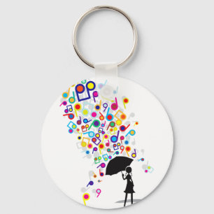 Singin' in the Rain Key Ring