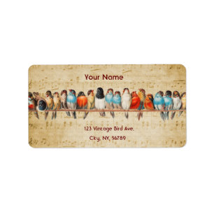 Singing and Chirping (personalised) Label