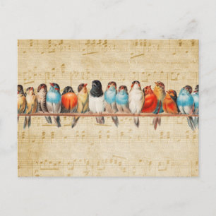 Singing and Chirping    Postcard
