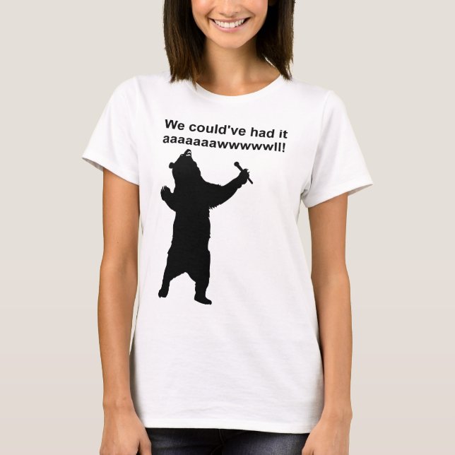 Singing Bear Funny Shirt (Front)
