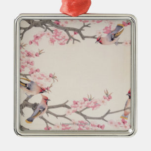Singing Birds in Spring Metal Tree Decoration