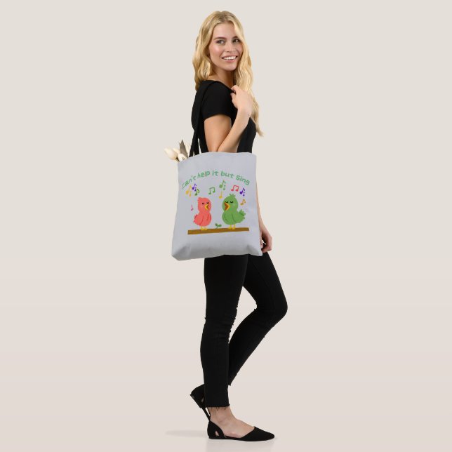 Singing birds tote bag (On Model)