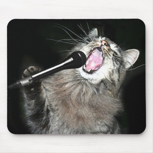 Singing cat mouse pad (Front)