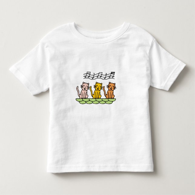 Singing Cat Toddler T-Shirt (Front)