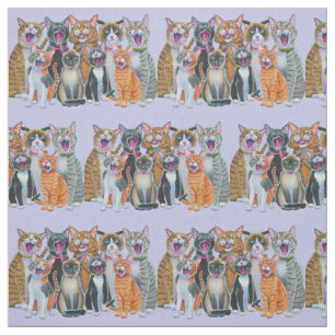 Singing Cats Fabric