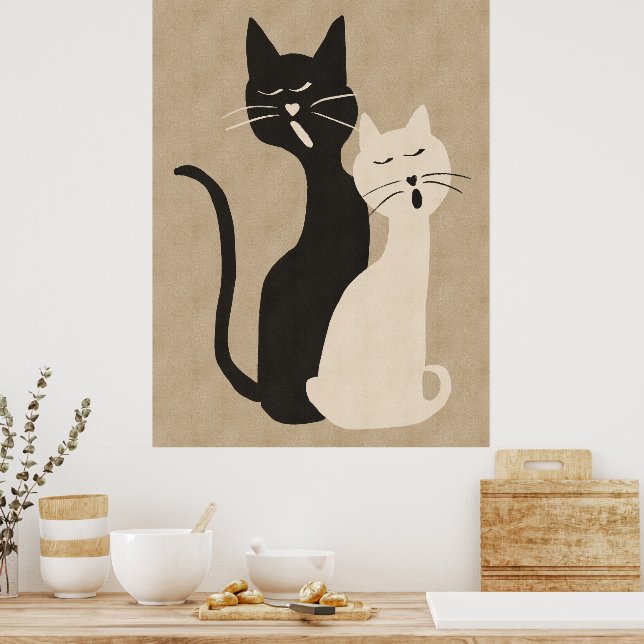 Singing Cats  Poster (Kitchen)