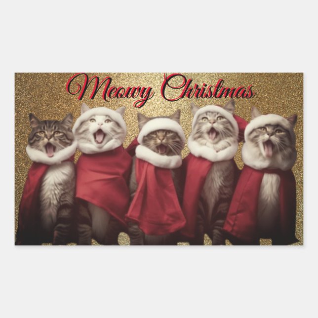 Singing Cats Sticker (Front)