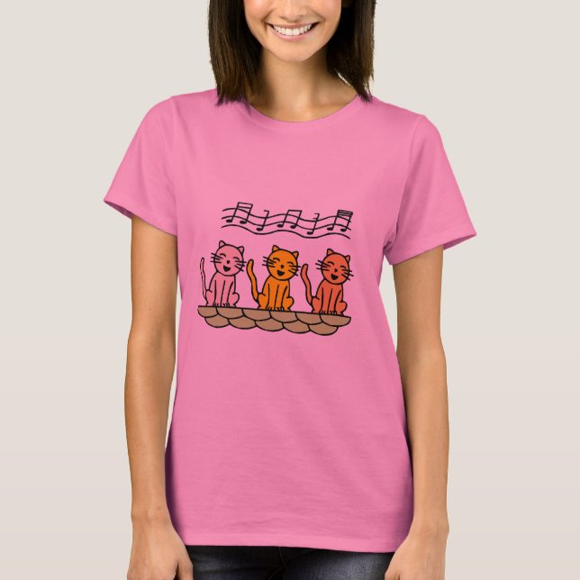 Singing Cats Tshirts and Gifts (Front)