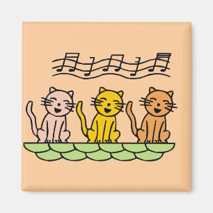Singing Cats Tshirts and Gifts Magnet