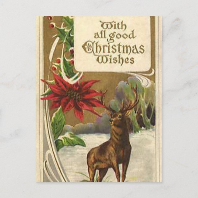 Singing Christmas Carols Postcard (Front)