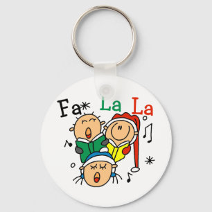 Singing Christmas Carols Tshirts and Gifts Key Ring