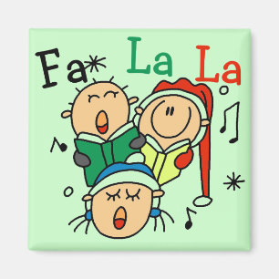 Singing Christmas Carols Tshirts and Gifts Magnet