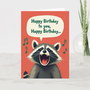 Singing Creature Birthday Card